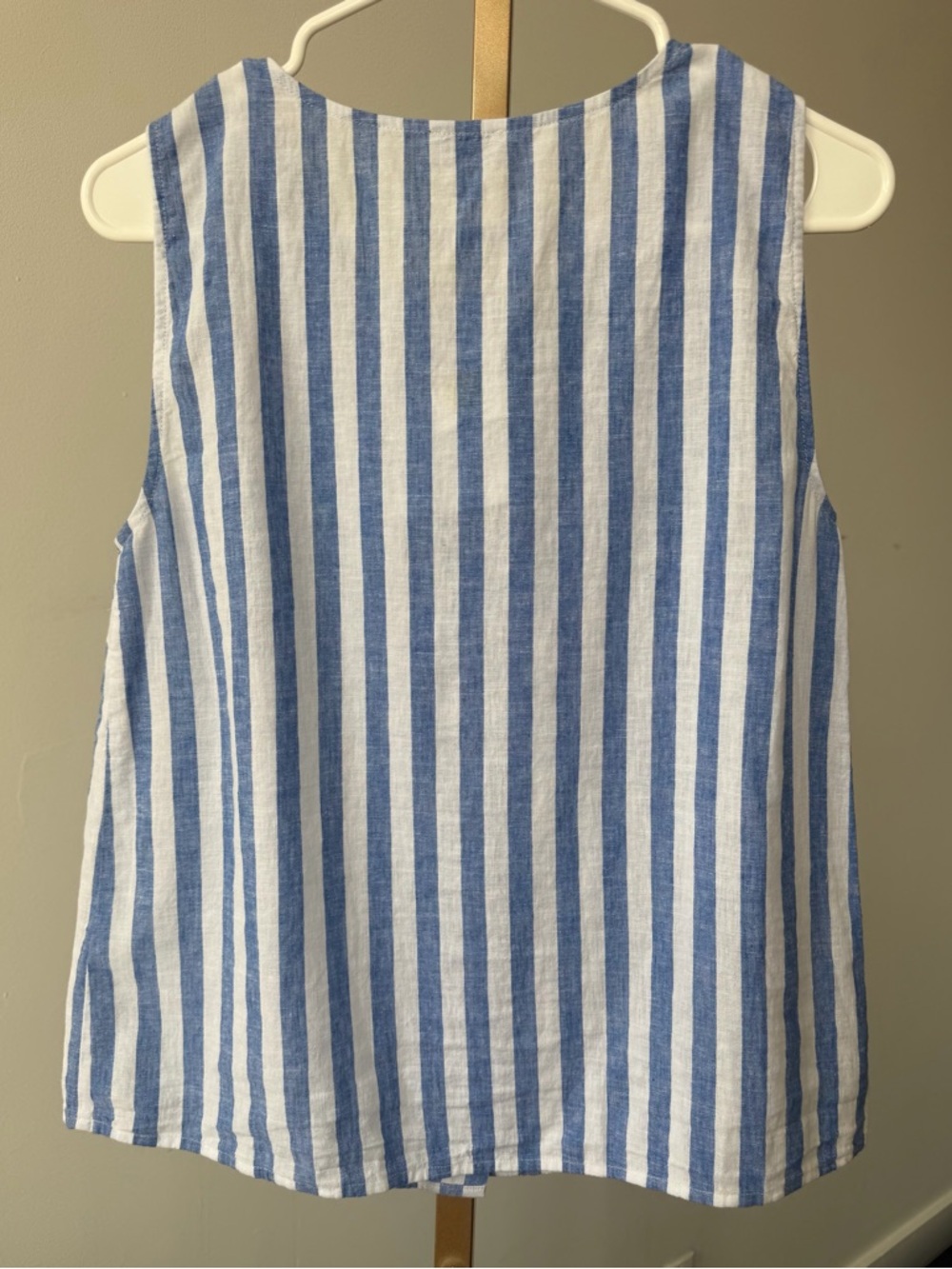 J.CREW Factory Striped linen blend Tank Size XS NWT CK742 - Picture 5 of 16